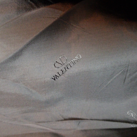 Valentino 100% Pure Virgin Wool Double Breasted Pinstriped Suit Jacket - Picture 5 of 8